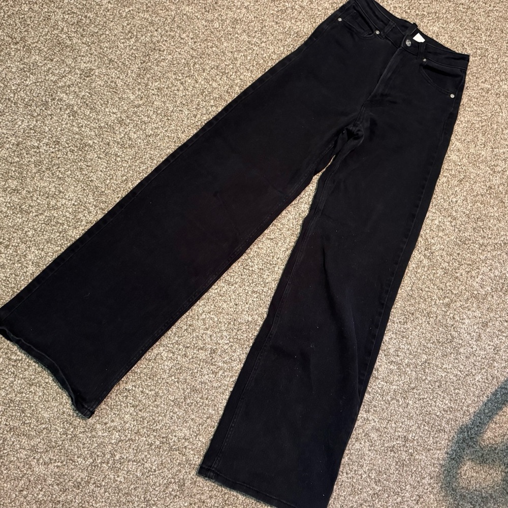 H&M Black Flare & Wide Leg Jeans
